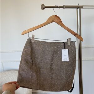 SLA the label sloane bronze skirt